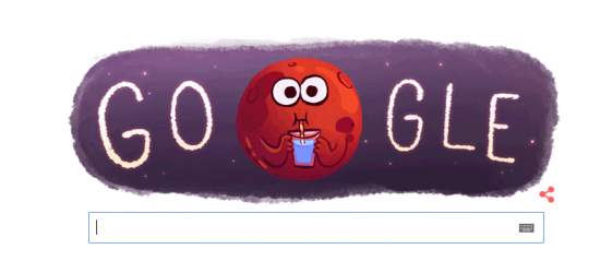'Mars' Google'a doodle oldu! Mars'ta sıvı halde su bulundu